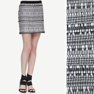 Helmut Lang Variant Grid Woven Skirt Linen Mini Size Small